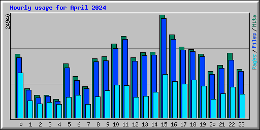 Hourly usage for April 2024