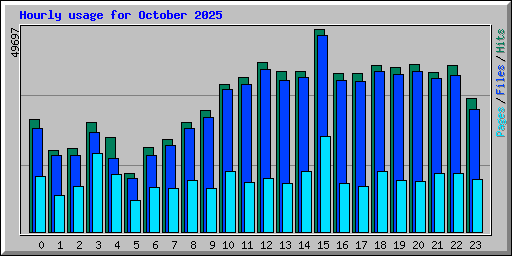 Hourly usage for October 2025
