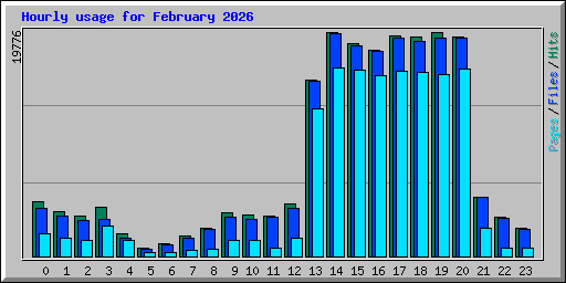 Hourly usage for February 2026