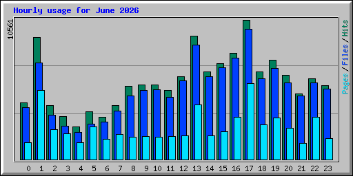 Hourly usage for June 2026